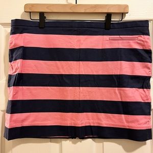 Gap pink and blue striped mini skirt
